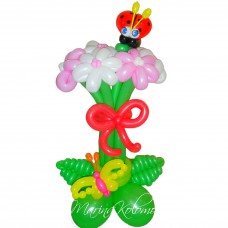 Букет з кульок Метелик та Букашка